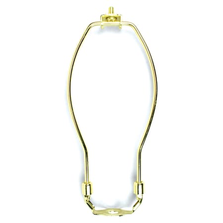 Harp, 8, Polished Brass Lamp Harp